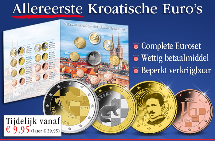 Officiële Eerste Kroatische Euro’s